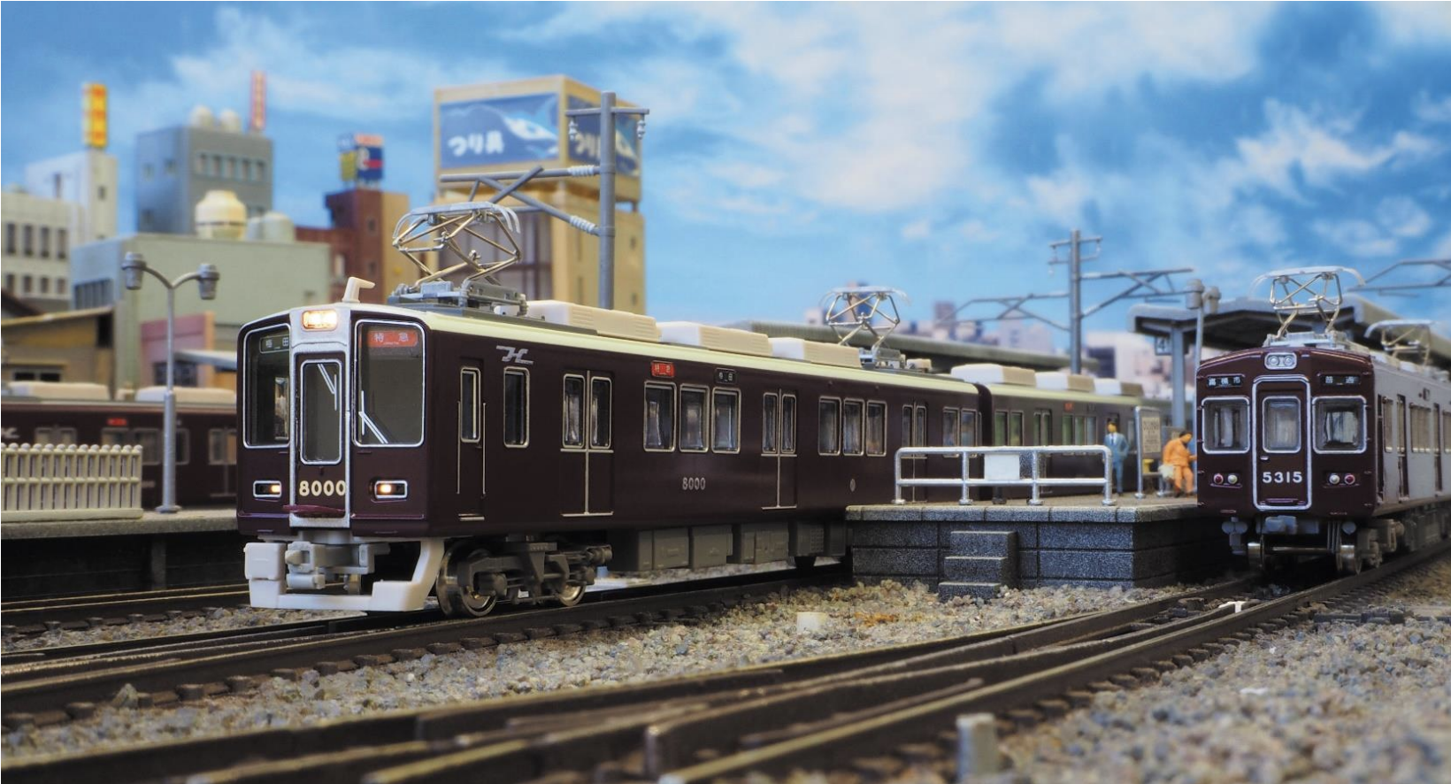 グリーンマックス 阪急 8000系 8300系 基本増結8両 nゲージ 鉄道模型-
