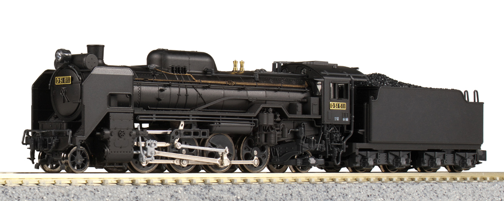 NゲージKATO D51標準形蒸気機関車 2016-6鉄道模型