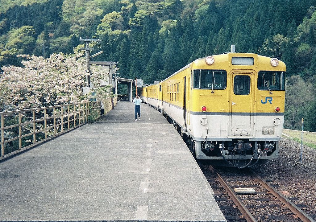 ２【廃盤・セットバラし】プラレール キハ40形 広島色 グレー車輪