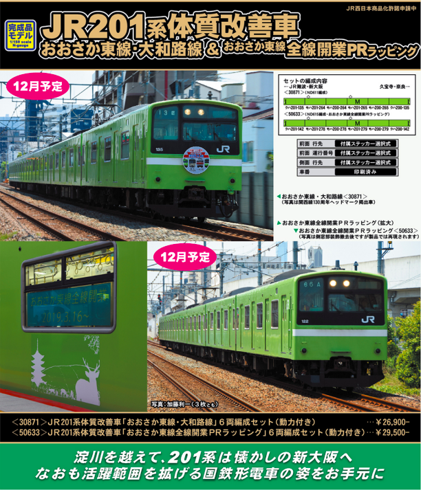 グリーンマックス】201系体質改善車 おおさか東線・大和路線