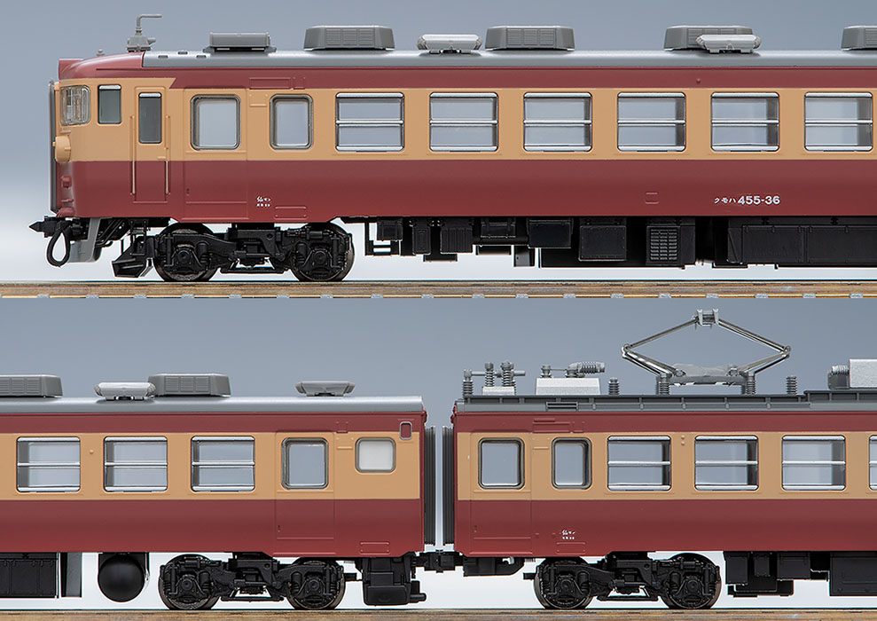 2021年最新海外 TOMIX 92236+サハシ 455 475系4両セット 若干難あり