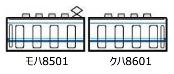 鉄道コレクション  東武鉄道8000系 8501編成更新車2両セット