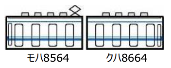 鉄道コレクション 東武鉄道8000系8564編成2両セット