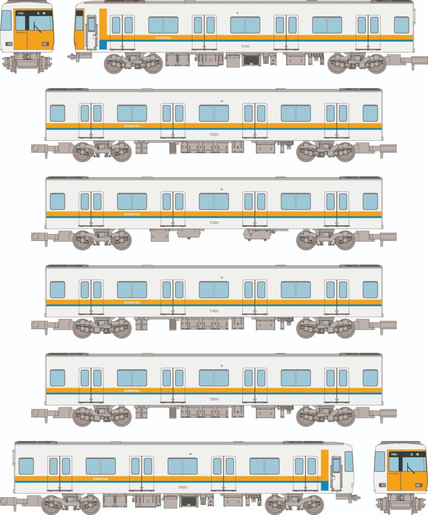 鉄道コレクション 313564 近畿日本鉄道7000系 6両セット