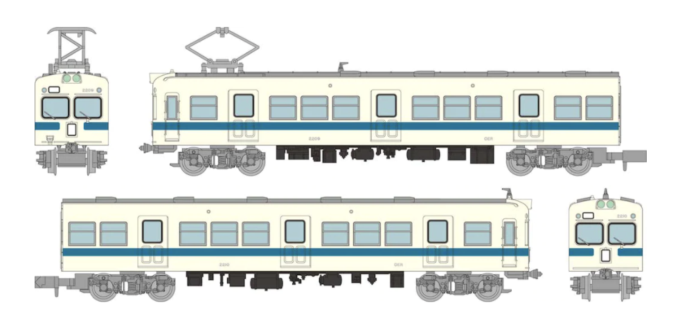 鉄コレ】小田急電鉄2200形 2021年5月発売 | モケイテツ