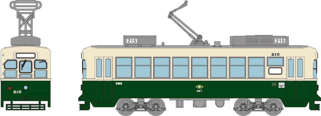 鉄道コレクション 長崎電気軌道２００形 ２１５号車