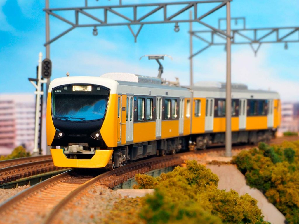 静岡鉄道A3000形（ブリリアントイエロー・新ロゴ）2両