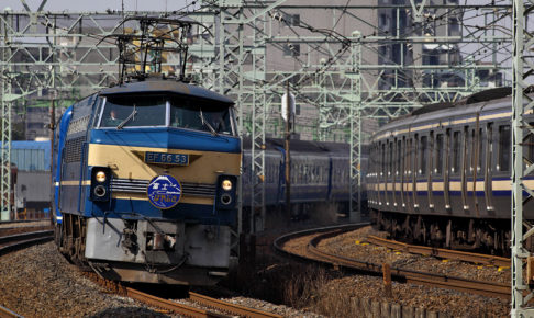 EF66形電気機関車（Photo by： Tennen-Gas / Wikimedia Commons / CC-BY-SA-3.0-migrated）※画像の車両は商品と仕様が異なる場合があります