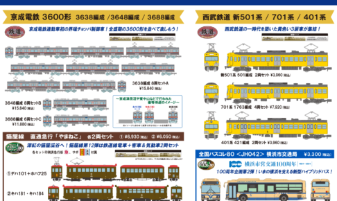 【鉄道コレクション】2021年10月発売予定 新製品ポスター（2021年6月10日発表）