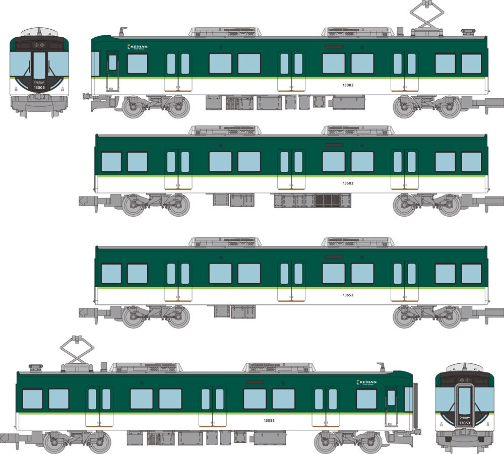 鉄道コレクション　京阪電気鉄道13000系　4両セットA