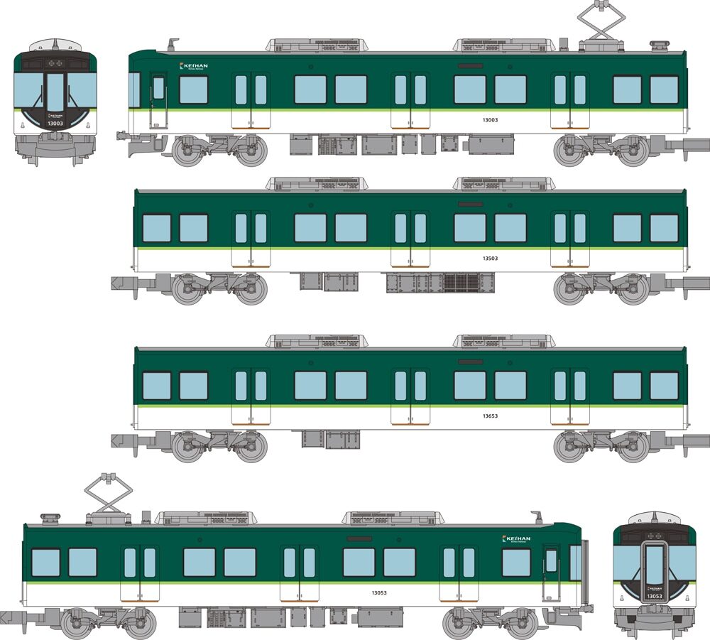 本物新品保証】 鉄道コレクション 京阪13000系 6両セット 鉄道模型