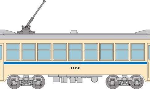 鉄道コレクション 横浜市電1150形 1156号車(青帯)B
