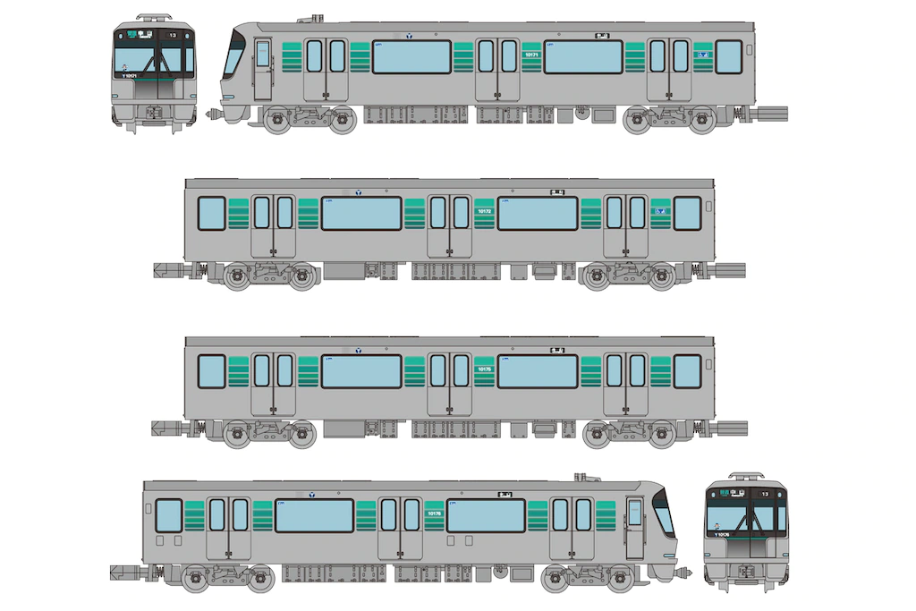 リニア地下鉄道コレクション 横浜市営地下鉄グリーンライン10000形（2次車）4両セットA