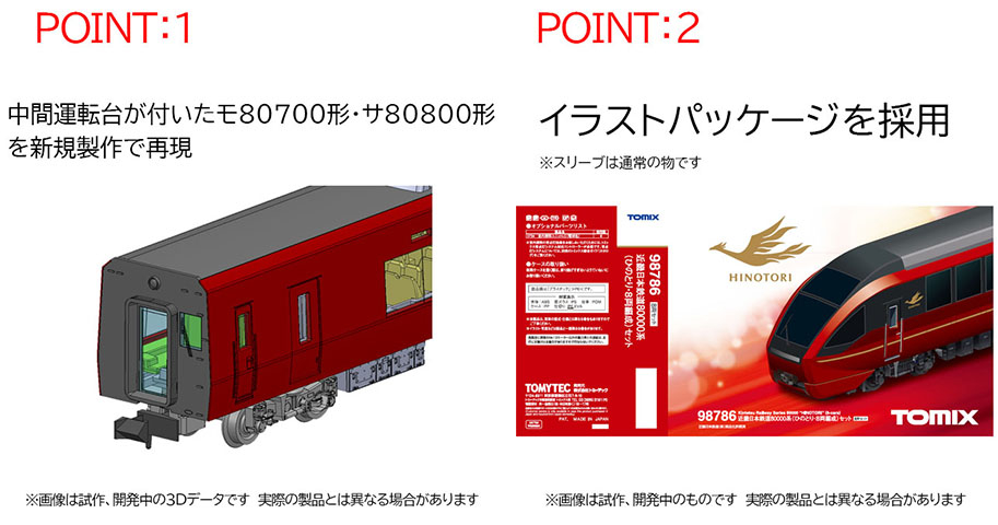 TOMIX 98695 近鉄80000系 (完品) ひのとり6両セット - 鉄道模型