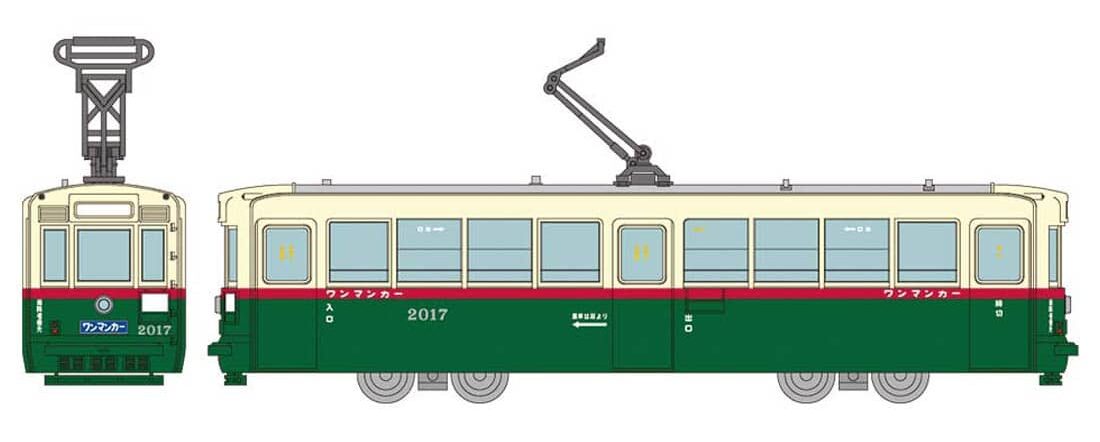 路面電車 Nゲージ 鉄道コレクション 改造 名古屋市電1400形 2系統-