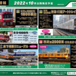 【グリーンマックス】2022年10月〜11月発売予定 新製品ポスター（2022年6月16日発表）