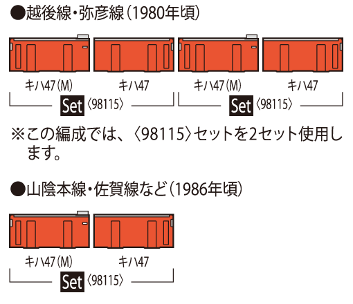 TOMIX トミックス 98115 国鉄 キハ47-500形ディーゼルカーセット