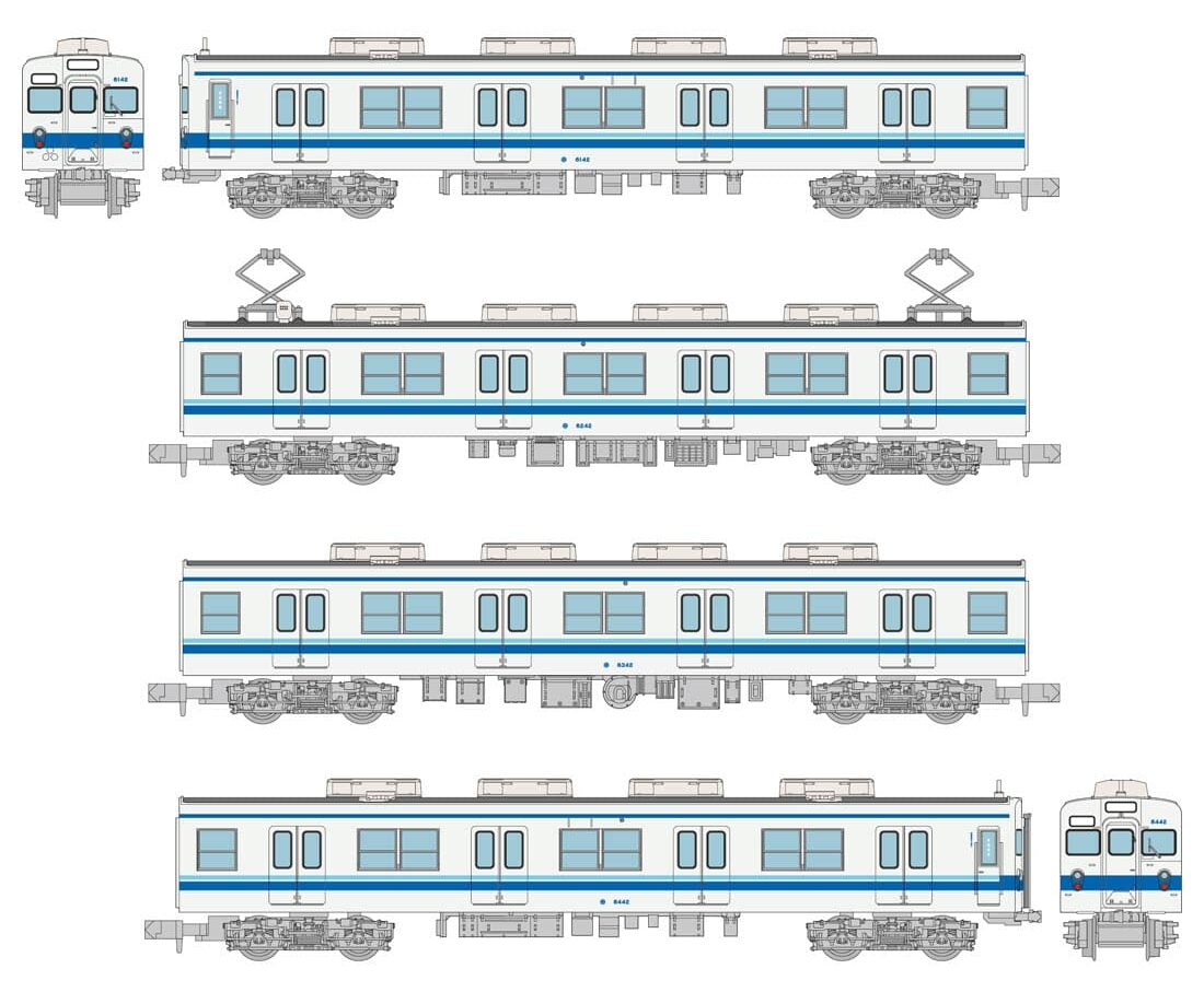 鉄道コレクション 東武 8000系 8175編成＋8506編成 一部加工品 - 鉄道模型