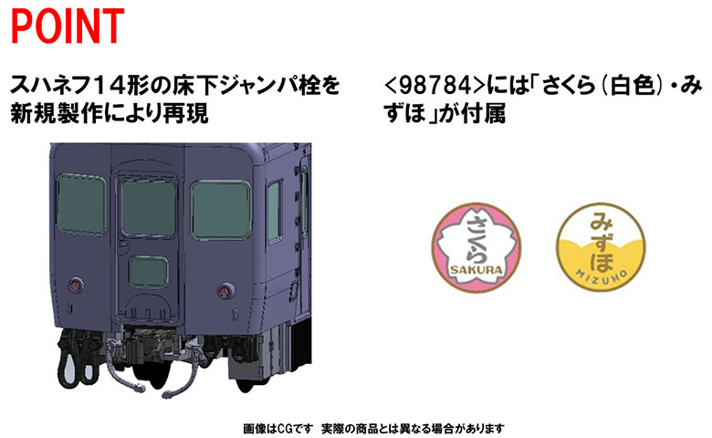 TOMIX トミックス 98784 国鉄 14系14形特急寝台客車(さくら)基本セット