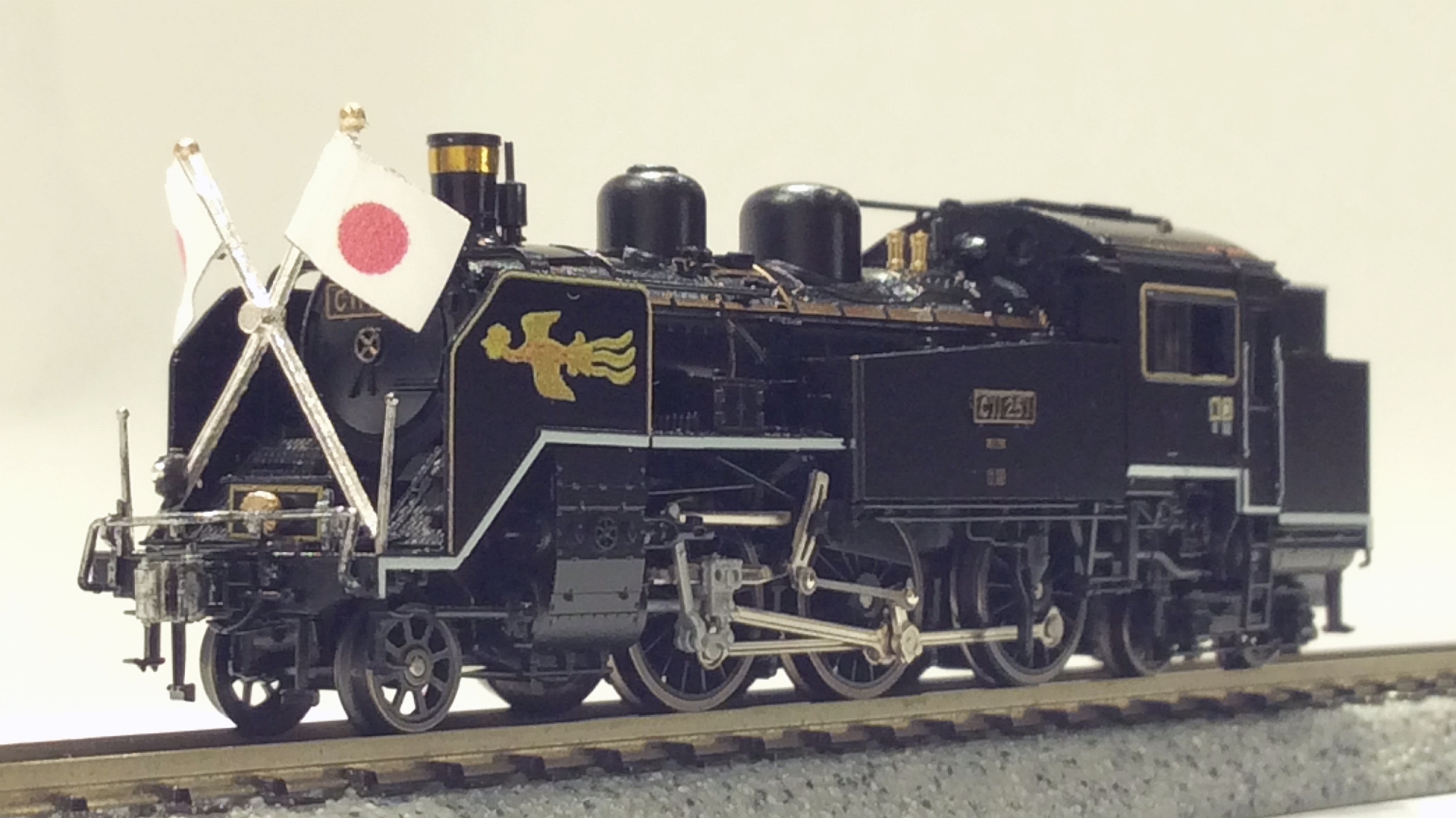 【超值特卖】◇新品・未使用◇KATO京都駅店特製品　蒸気機関車 C11形355号機　ゼブラ塗装 蒸気機関車