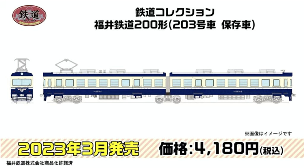 鉄道コレクション 福井鉄道200形（203号車 保存車）