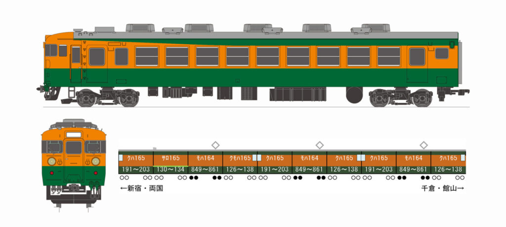 カツミ KTM 165系 急行電車 クハ 165 冷房 HOゲージ 鉄道模型 金ラベル