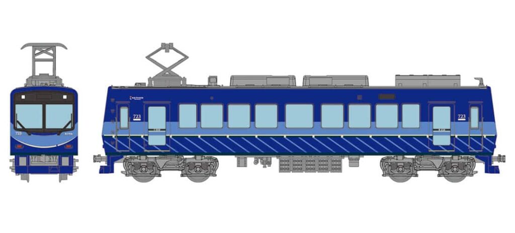 鉄道コレクション 叡山電車700系 リニューアル723号車 (青)