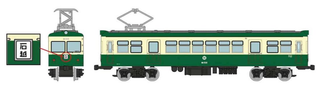 鉄道コレクション 栗原電鉄М15 (クリーム+緑)2両セット