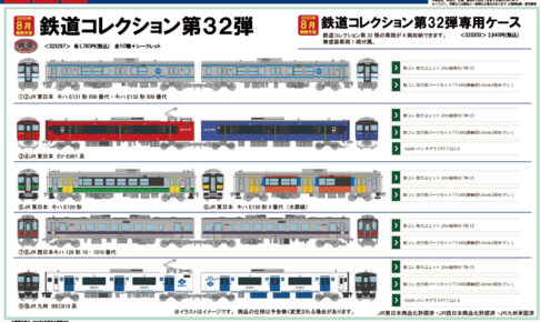 【鉄道コレクション】2023年7月〜8月発売予定 新製品ポスター（2023年3月9日発表）