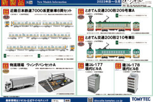【鉄道コレクション】2023年8月〜9月発売予定 新製品ポスター（2023年4月13日発表）