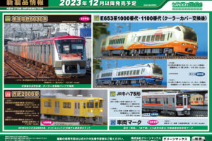 【グリーンマックス】2024年1月〜2月発売予定 新製品ポスター（2023年8月9日発表）