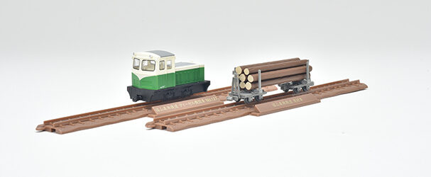 鉄道コレクション ナローゲージ80 猫山森林鉄道 S4型ディーゼル機関車(ツートンカラー)+運材車 2両セットC