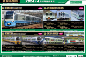 【グリーンマックス】2024年4月〜5月発売予定 新製品ポスター（2023年11月21日発表）