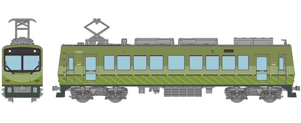 鉄道コレクション 叡山電車700系 リニューアル712号車(緑)