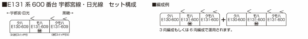 KATO カトー 10-1947 E131系600番台 宇都宮線・日光線 3両セット