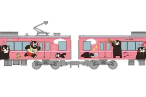 鉄道コレクション 熊本電気鉄道03形(くまモンラッピング・チャイニーズピンク） 2両セット