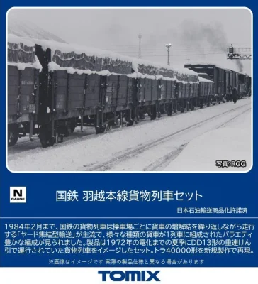 【TOMIX】国鉄 羽越本線貨物列車 発売