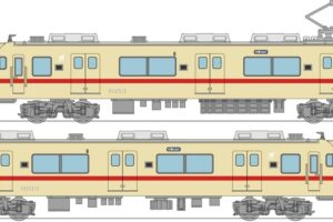 トミーテック (N) 鉄道コレクション 名古屋鉄道6000系 （ストロークリーム×赤帯･6013編成）2両セット