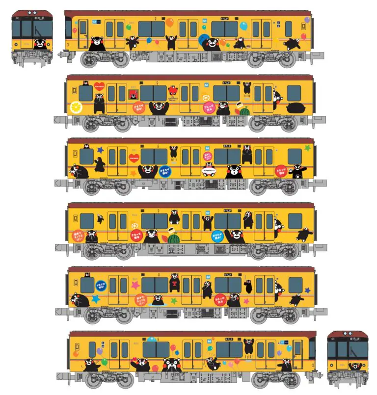 ポポンデッタ［6092］東京メトロ銀座線1000系くまモンラッピング6両セット
