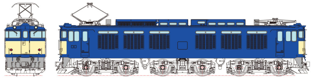 トラムウェイ tw-ef64b (HO)EF64-0代7次車国鉄標準色