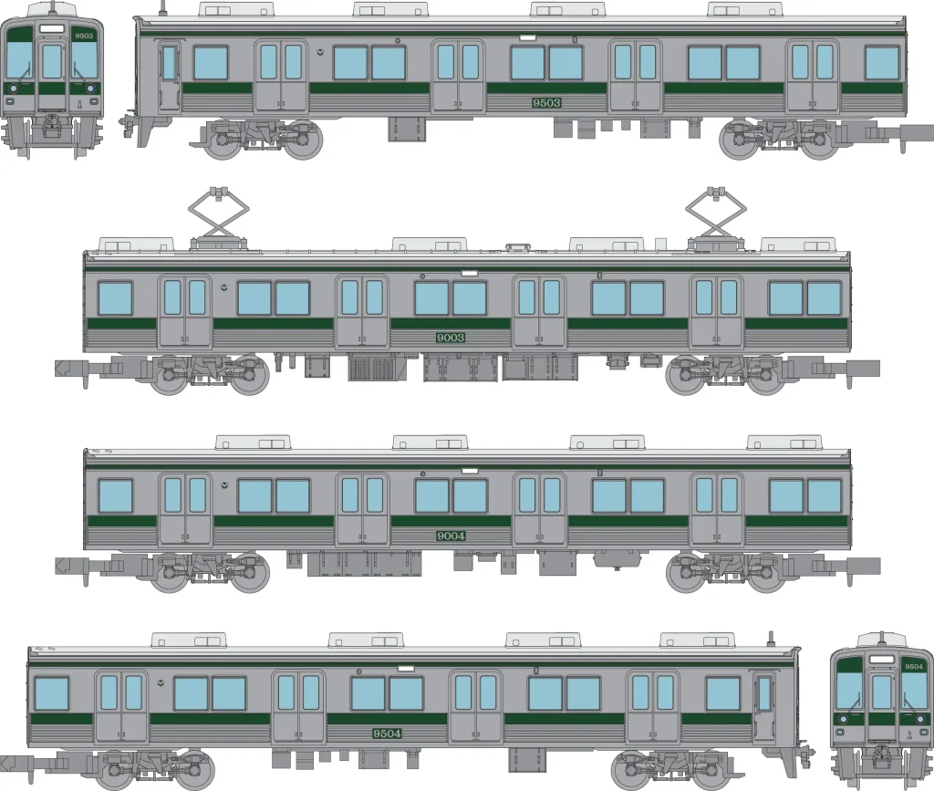 鉄道コレクション 南海電気鉄道9000系(旧塗装・緑帯)4両セットB