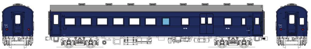 トラムウェイ 国鉄オハニ36青15号 ￥12,500(TW61-06C)