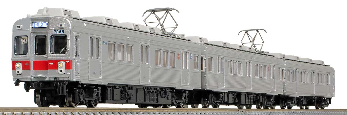 GREENMAX グリーンマックス gm-50797 東急電鉄7200系(池上線・冷房車・赤帯)3両編成セット(動力付き)