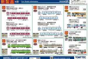 【鉄道コレクション】2025年5月発売予定 新製品ポスター（2024年12月12日発表）