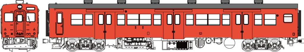 トラムウェイ TW-K35-500B-M「 国鉄キハ35寒地向首都圏色動力付」