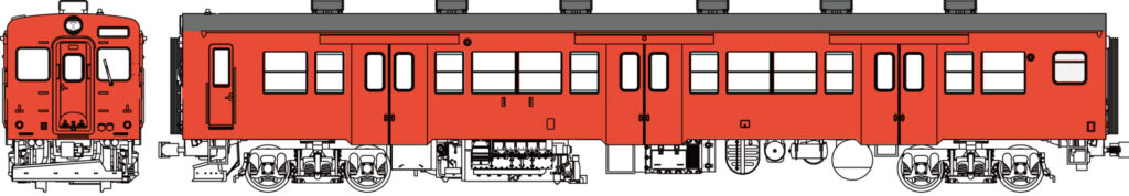 トラムウェイ TW-K35-500B-T「 国鉄キハ35寒地向首都圏色動力なし」