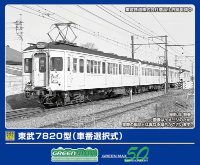 【グリーンマックス】東武鉄道7820型 発売