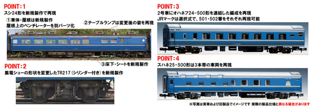 TOMIX トミックス (N) 98870 JR 24系25形特急寝台客車（北斗星・混成編成）基本セット(6両)