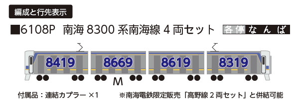 ポポンデッタ 南海8300系