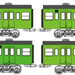 トラムウェイ TW-103SA「国鉄103系低運転台・非ユニット窓・非冷房車、黄緑6号動力付基本4両セットA」
